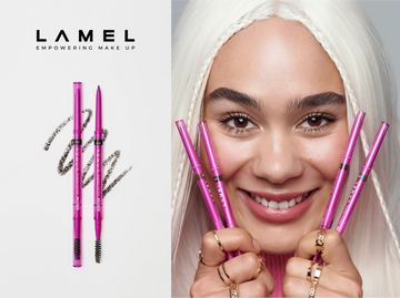 Applying pencil to eyebrows of specialists.