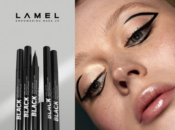 Girl with black and white eyeliner