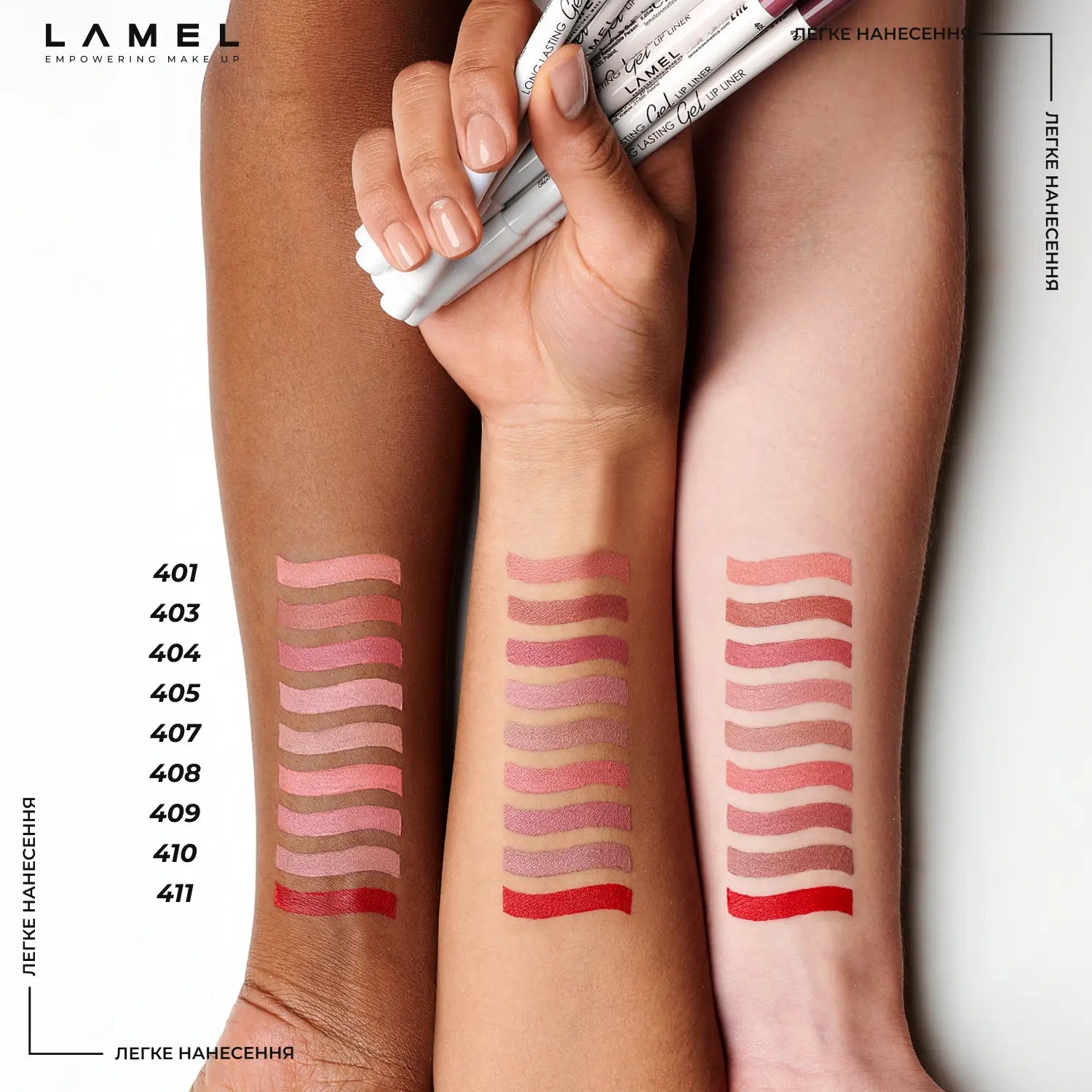 Стійкий гелевий олівець для губ Long lasting Gel Lip Liner