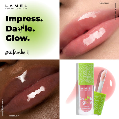 Dazzle Glow Lip Gloss,Lamel Makeup