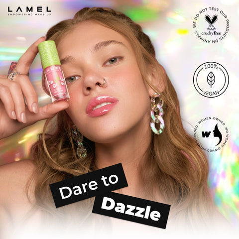 Dazzle Glow Lip Gloss,Lamel Makeup