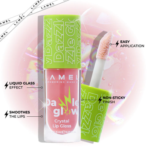 Dazzle Glow Lip Gloss,Lamel Makeup