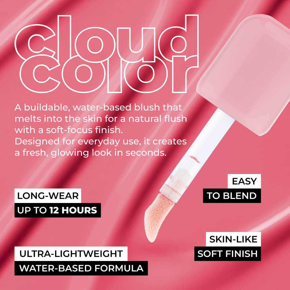 Рiдкi рум'яна Cloud Color Lightweight Liquid Blush