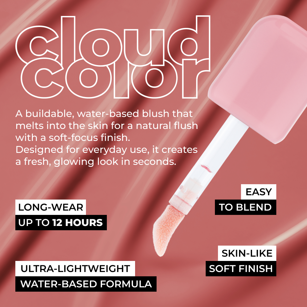 Рiдкi рум'яна Cloud Color Lightweight Liquid Blush