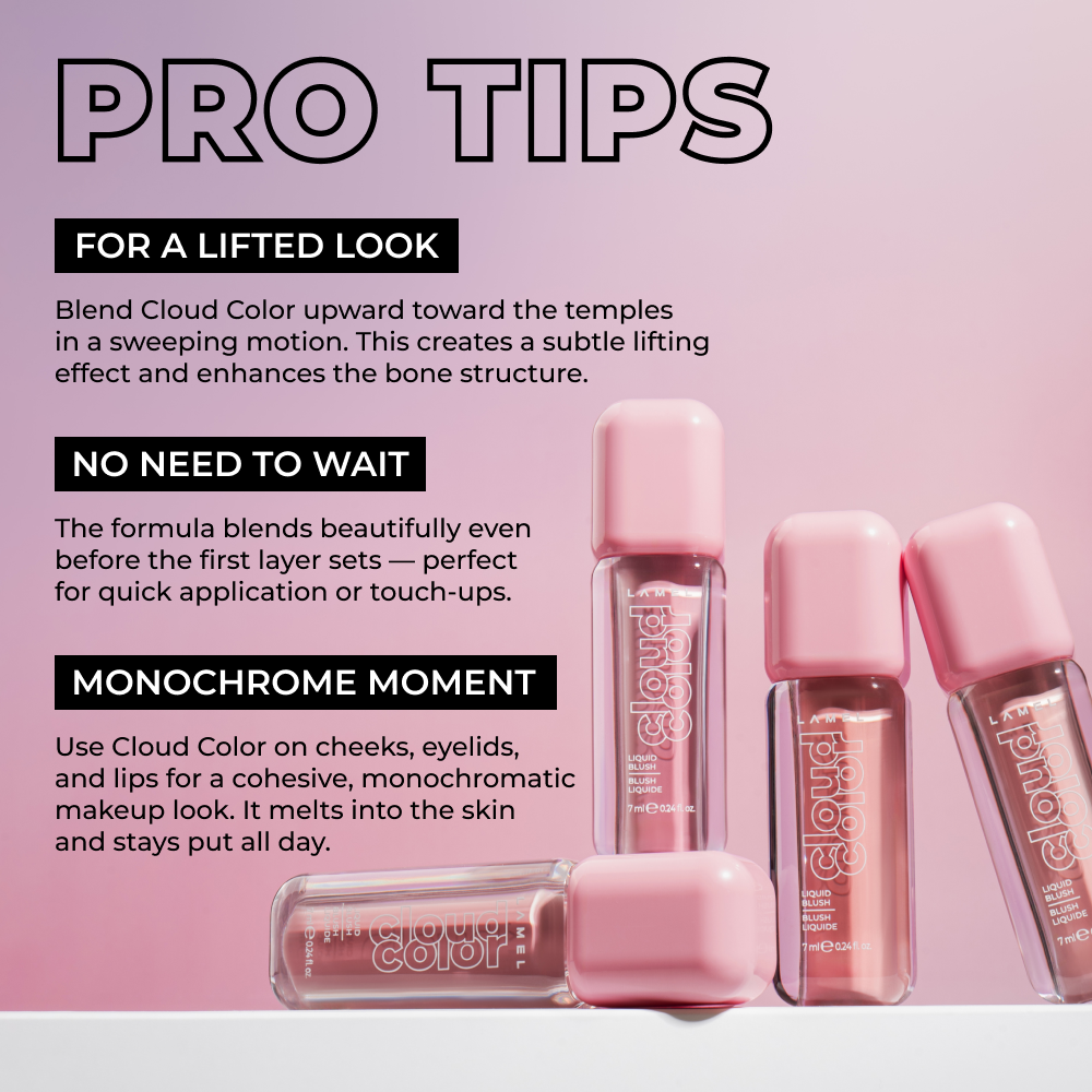 Рiдкi рум'яна Cloud Color Lightweight Liquid Blush