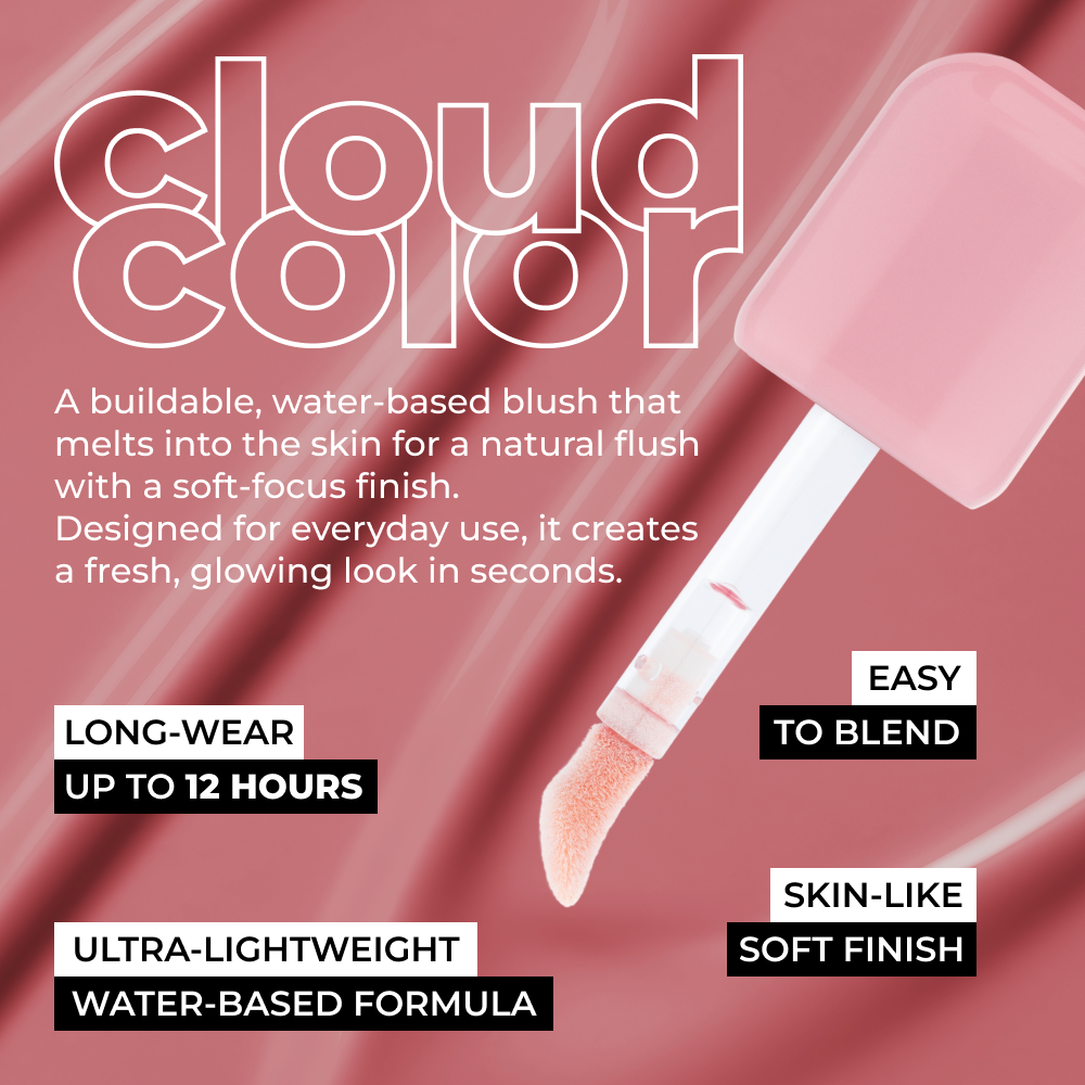 Рiдкi рум'яна Cloud Color Lightweight Liquid Blush