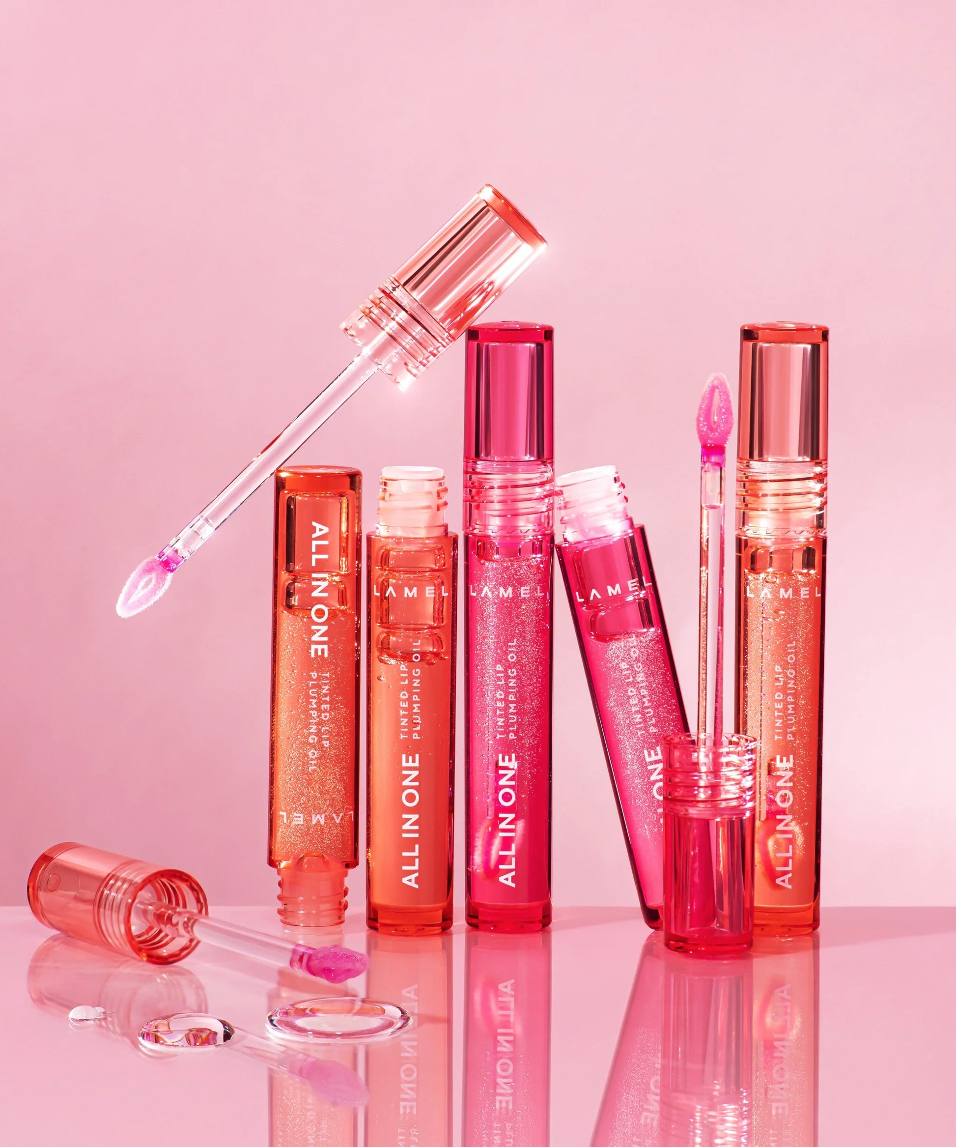 All in One Lip tinted plumping oil,Lamel Makeup