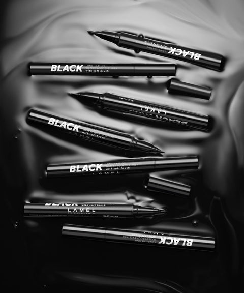 Black Eyeliner with Soft Brush,Lamel Makeup