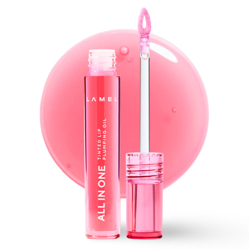 Масло-тинт для губ All in One Lip Tinted Plumping Oil - - Peachy 401