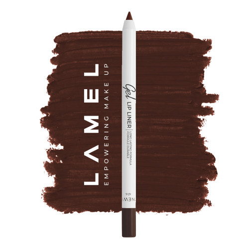 Устойчивый гелевый карандаш для губ Long lasting Gel Lip Liner - Intense Brown 414