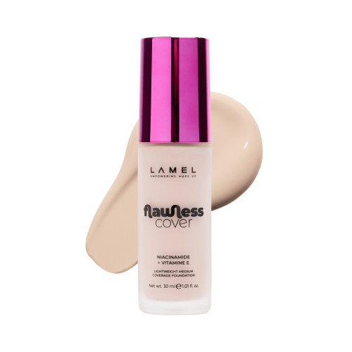 Тональна основа Flawless Cover lightweight medium coverage Foundation - 01С - Porcelain
