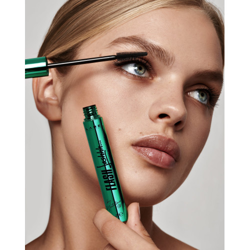 Удлиняющая тушь с эффектом накладных ресниц Fly Lashhh Extention and Volumizing Mascara metalized
