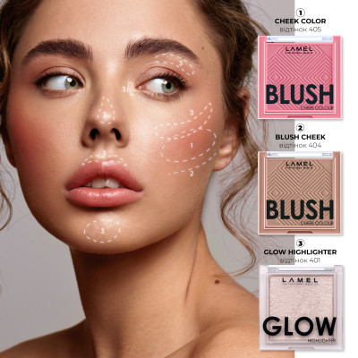 Рум'яна для обличчя Blush cheek colour - Pink 405