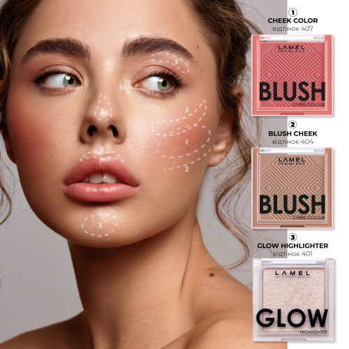 Рум'яна для обличчя Blush cheek colour - Plum 408