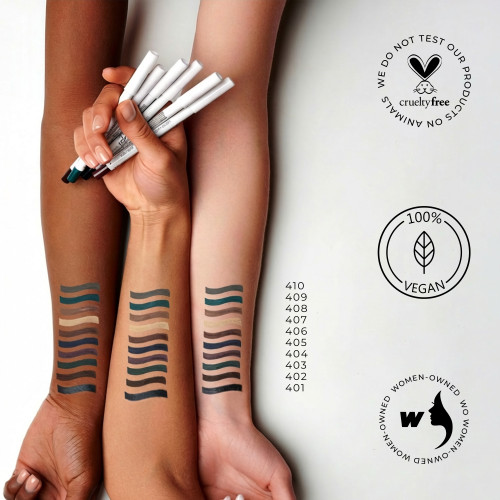 Стійкий гелевий олівець для очей Long lasting Gel Eye Liner - Cacao 408